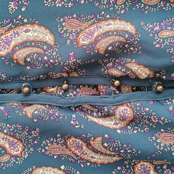 DR2 Blue Paisley Midi Dress - Picture 2 of 10